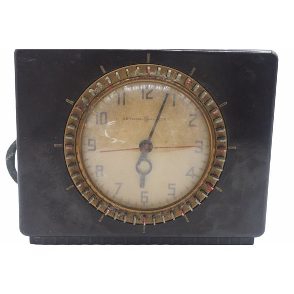 Vtg 1939 General Electric Household Timer & Clock Model 8H58 Tested Works - Picture 2 of 12